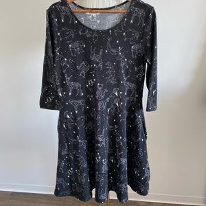LA Soul Astrology dress in black, size L. Great condition